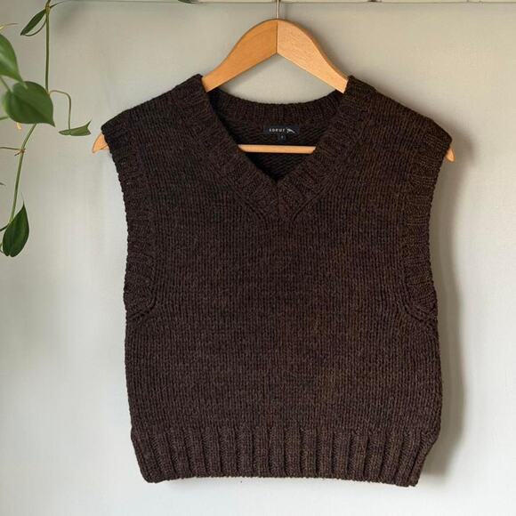 Soeur Wool Knit Sweater Vest (S) - Picture 8 of 8